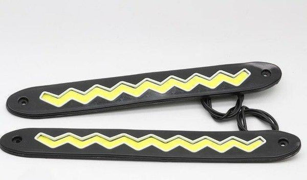 Planet Gates wave 2pcs LED COB DRL Flexible Silicone Daytime Running Lights  4 Styling External Waterproof Led Car Light Source