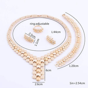 Planet Gates Wedding African Beads Jewelry Set Women African Costume Jewelry Set Dubai Silver Plated Necklace Sets