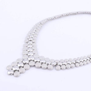 Planet Gates Wedding African Beads Jewelry Set Women African Costume Jewelry Set Dubai Silver Plated Necklace Sets