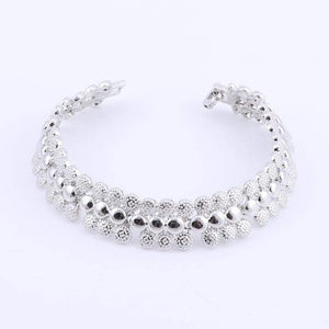 Planet Gates Wedding African Beads Jewelry Set Women African Costume Jewelry Set Dubai Silver Plated Necklace Sets