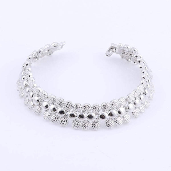 Planet Gates Wedding African Beads Jewelry Set Women African Costume Jewelry Set Dubai Silver Plated Necklace Sets