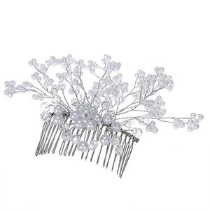 Planet Gates Wedding Bridal Hair Comb Clip Crystal Rhinestone Flower Faux Pearl Hairpin hair care