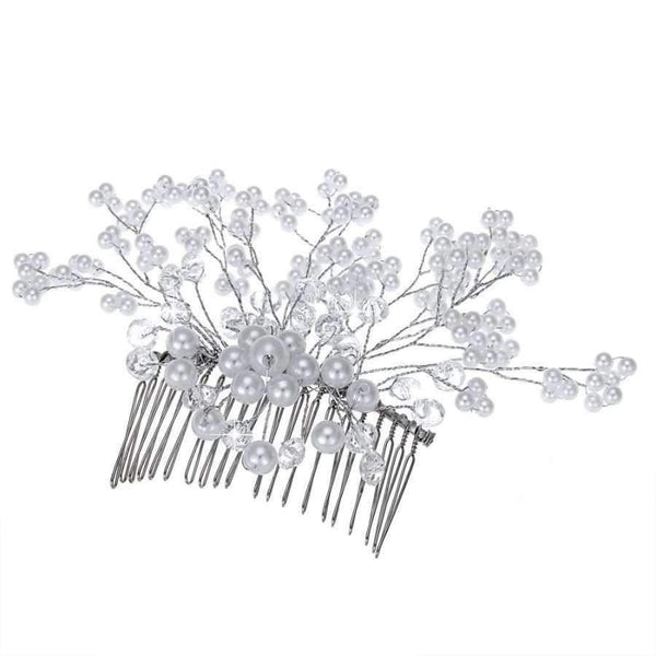 Planet Gates Wedding Bridal Hair Comb Clip Crystal Rhinestone Flower Faux Pearl Hairpin hair care