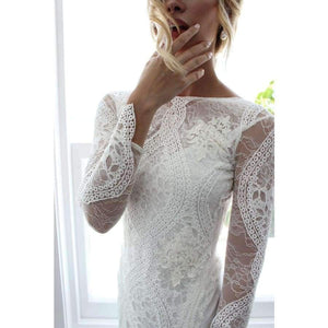 Planet Gates Wedding Dresses Boho 2018 Exquisite Lace Backless Chic Wedding Dress Bridal Gowns Robe De Mariage 2018