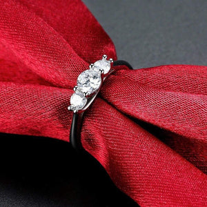 Planet Gates Wedding Engagement Rings For Women Vintage 925 Sterling Silver Crystal Valentine's Day Deals Silver