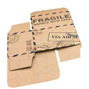 Planet Gates Wedding Gift Boxes 25 pcs Kraft Travel Theme Air Mail Wedding Favor Souvenirs Candy Boxes Festive Party Supplies caja de regalo