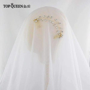 Planet Gates Wedding Headband Accessories Hair Vines Golden Bridal Clips Hair Comb with Crystal Headdress Bridal Headwear