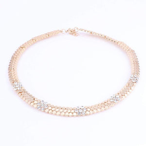 Planet Gates Wedding Jewelry Set Crystal 4Pcs Sets Necklace Bracelet Ring And Earrings For Women Party Accessories