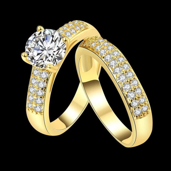 Planet Gates Wedding Ring Real Solid 925 Sterling Silver Jewelry Ring Cubic Engagement Diamond Ring Gold Silver For Women Size 5-9 DK