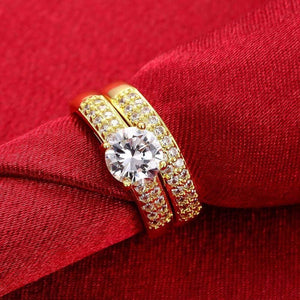 Planet Gates Wedding Ring Real Solid 925 Sterling Silver Jewelry Ring Cubic Engagement Diamond Ring Gold Silver For Women Size 5-9 DK
