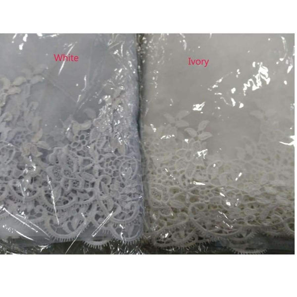 Planet Gates Wedding Veil Lace Cathedral wedding accessories White Ivory 3 M Cheap Long Voile Marriage Bridal Veil Without Comb