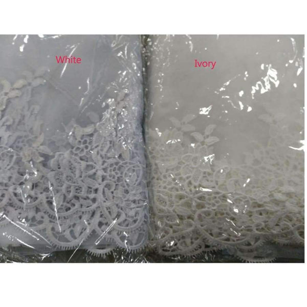 Planet Gates Wedding Veil Lace Cathedral wedding accessories White Ivory 3 M Cheap Long Voile Marriage Bridal Veil Without Comb