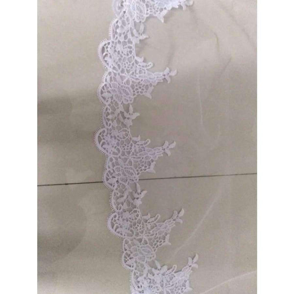 Planet Gates Wedding Veil Lace Cathedral wedding accessories White Ivory 3 M Cheap Long Voile Marriage Bridal Veil Without Comb