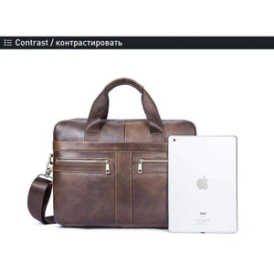 Planet Gates WESTAL Messenger Bag Men Shoulder Bag Genuine Leather Casual Male man briefcases laptop Men's Crossbody bags for Men 2019