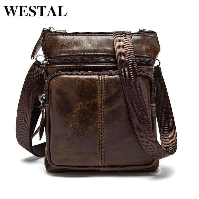Planet Gates WESTAL Messenger Bag Men Shoulder bag Genuine Leather Small male man Crossbody bags for Messenger men Leather bags Handbags M701