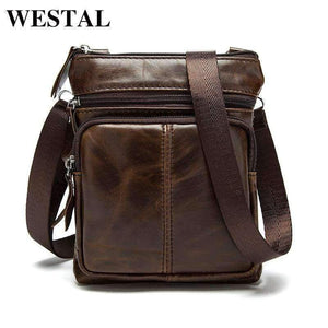Planet Gates WESTAL Messenger Bag Men Shoulder bag Genuine Leather Small male man Crossbody bags for Messenger men Leather bags Handbags M701