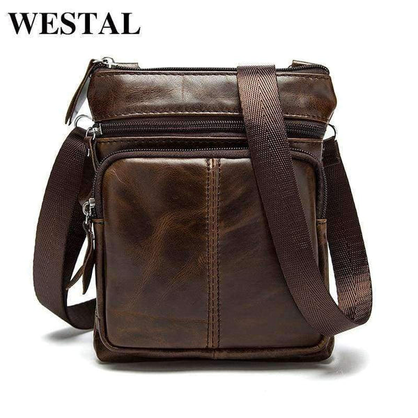 Planet Gates WESTAL Messenger Bag Men Shoulder bag Genuine Leather Small male man Crossbody bags for Messenger men Leather bags Handbags M701