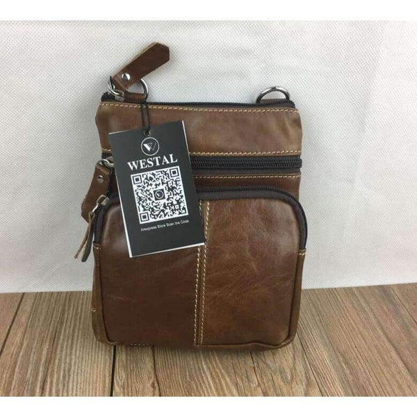 Planet Gates WESTAL Messenger Bag Men Shoulder bag Genuine Leather Small male man Crossbody bags for Messenger men Leather bags Handbags M701