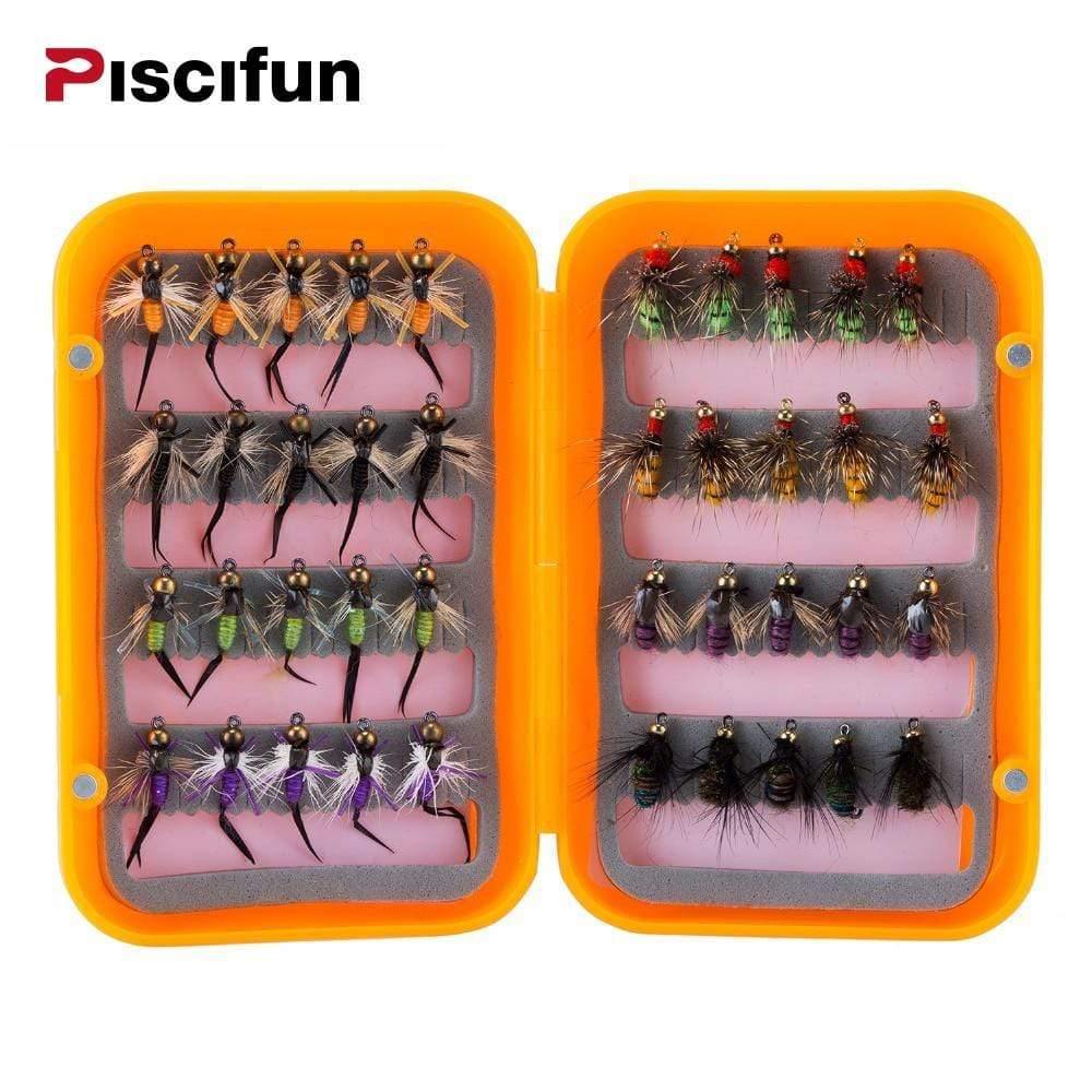 Planet Gates Wet Flies B 40PCS Fly Fishing Lure Wet Fly Fishing Flies Fishing Baits Fly Fishing Lure Box
