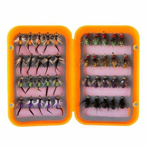Planet Gates Wet Flies B 40PCS Fly Fishing Lure Wet Fly Fishing Flies Fishing Baits Fly Fishing Lure Box