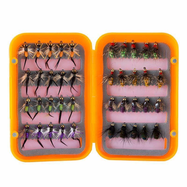 Planet Gates Wet Flies B 40PCS Fly Fishing Lure Wet Fly Fishing Flies Fishing Baits Fly Fishing Lure Box