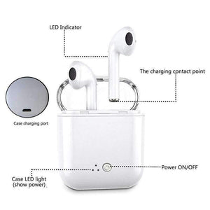 Wireless Earphone Bluetooth Earphones Pair In-Ear Earbuds Headphones Stereo Headset With Mic For All Smart Phone