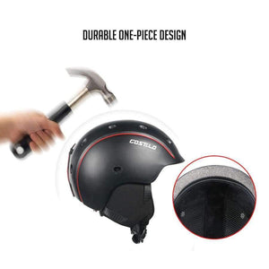 Planet Gates WH with yellow goggl Skateboard Ski Snowboard Helmet ski goggles Integrally-molded Ultralight Breathable Ski Helmet