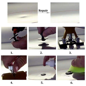 Planet Gates WHDZ Auto Repair Dent Removal PDR Tools Glue Puller Hand Lifter with 9pcs tabs PDR Tool Paintless Dent Repair PDR Dent Repair