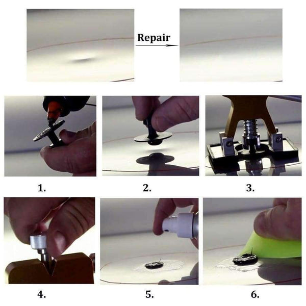 Planet Gates WHDZ Auto Repair Dent Removal PDR Tools Glue Puller Hand Lifter with 9pcs tabs PDR Tool Paintless Dent Repair PDR Dent Repair