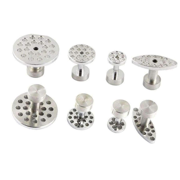 Planet Gates WHDZ PDR Tools 4 Size 8pcs Auto PDR Tool kit Aluminum Glue Puller Tabs For Car Dent Paintless Repair  Dent Removal Hand Tools