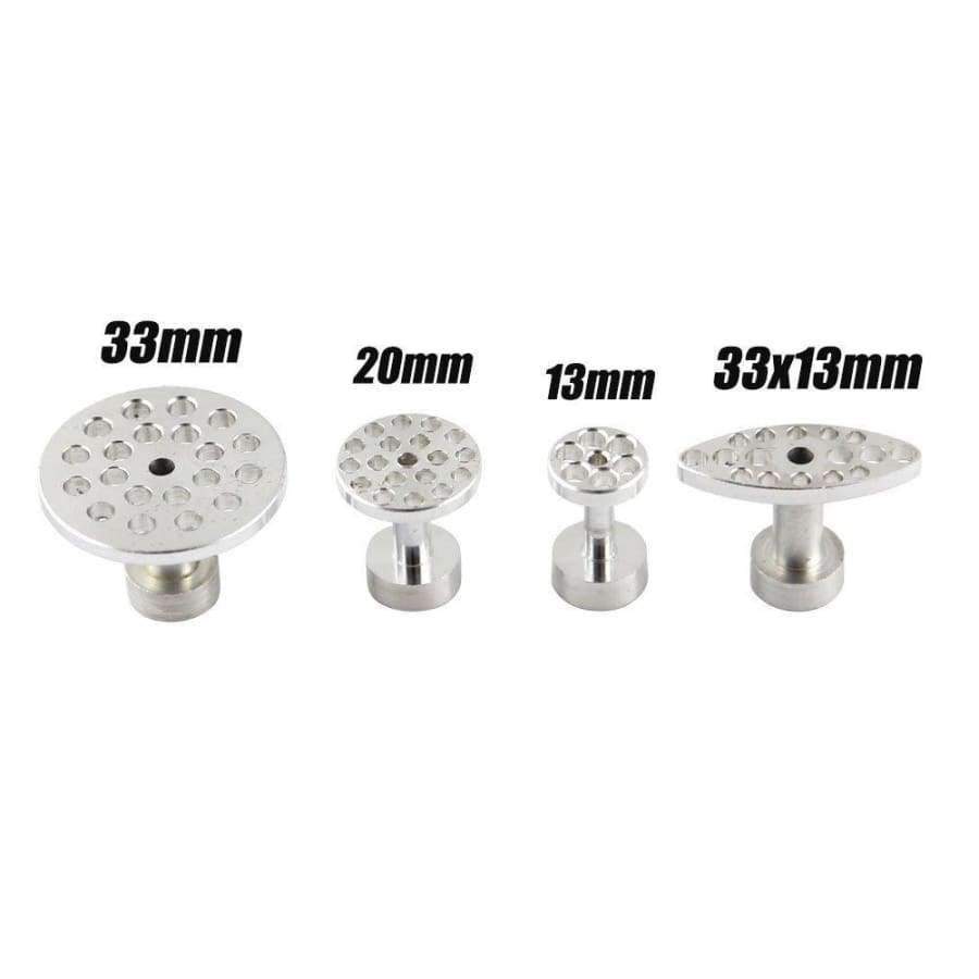 Planet Gates WHDZ PDR Tools 4 Size 8pcs Auto PDR Tool kit Aluminum Glue Puller Tabs For Car Dent Paintless Repair  Dent Removal Hand Tools