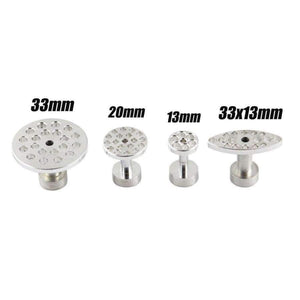 WHDZ PDR Tools 4 Size 8pcs Auto PDR Tool kit Aluminum Glue Puller Tabs For Car Dent Paintless Repair  Dent Removal Hand Tools