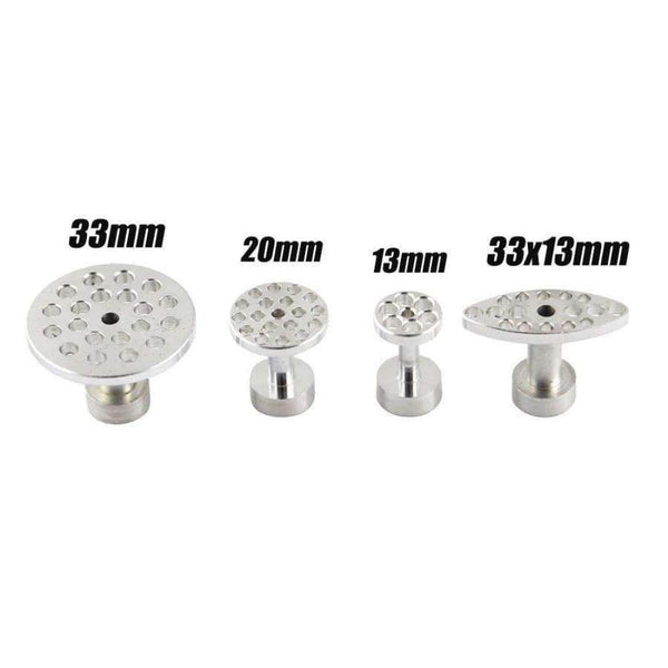 WHDZ PDR Tools 4 Size 8pcs Auto PDR Tool kit Aluminum Glue Puller Tabs For Car Dent Paintless Repair  Dent Removal Hand Tools