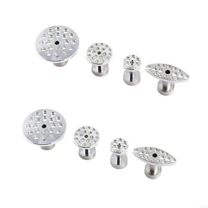 Planet Gates WHDZ PDR Tools 4 Size 8pcs Auto PDR Tool kit Aluminum Glue Puller Tabs For Car Dent Paintless Repair  Dent Removal Hand Tools
