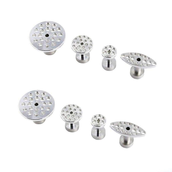 Planet Gates WHDZ PDR Tools 4 Size 8pcs Auto PDR Tool kit Aluminum Glue Puller Tabs For Car Dent Paintless Repair  Dent Removal Hand Tools