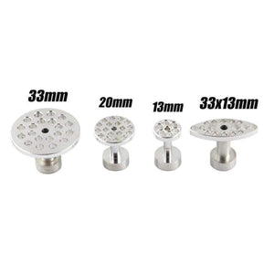 Planet Gates WHDZ PDR Tools 4 Size 8pcs Auto PDR Tool kit Aluminum Glue Puller Tabs For Car Dent Paintless Repair  Dent Removal Hand Tools