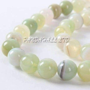 Planet Gates Wheat 48pcs/pack Round Beads Natural Stone 8mm for Jewelry Making DIY Bracelets Necklaces Dyed