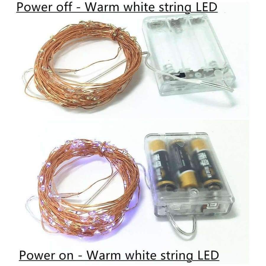 Planet Gates Christmas New Year atmosphere indoor and outdoor decoration AA battery power supply 10m 100 LED Holiday String lighting