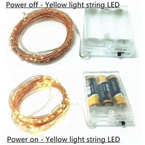 Planet Gates White / 0.06W Christmas New Year atmosphere indoor and outdoor decoration AA battery power supply 10m 100 LED Holiday String lighting