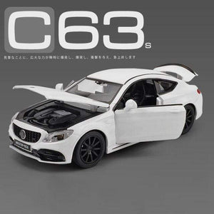 Planet Gates White 1 1:32 AMGC63S C63S Coupe Alloy Car Model Diecasts & Toy Vehicle Metal Car Model Collection High Simulation Sound Light Kids Gift