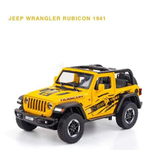 Planet Gates white 1:20 Jeep Wrangler Alloy Simulation Car Model Rubicon Die-casting Metal Toy Off-road Vehicle Car Model Collection for Children