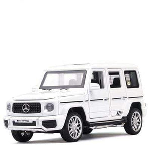 Planet Gates White 1:32 Benzs G63 SUV Alloy Car Model Diecast Metal Off-road Vehicles Toy Car Model Simulation Sound Light Collection Kids Toy Gift
