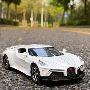 Planet Gates White 1:32 Bugatti Lavoiturenoire Alloy Sports Car Model Diecasts & Toy Vehicles Metal Car Model Simulation Sound Light Kids Toy Gift