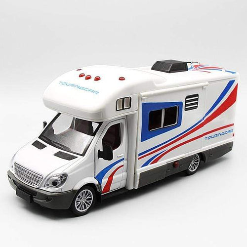 Planet Gates White 1:32 Scale Sprinter Luxury Motorhome Recreational Vehicle RV Trailer Caravan Alloy Metal Diecast Car Model Babys Toys Collection
