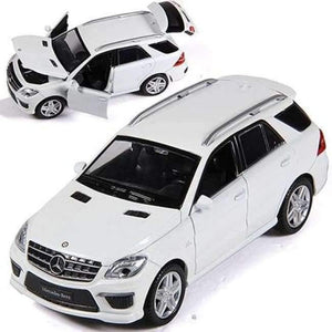 Planet Gates White 1:32 SUV ML63 Simulation Toy Car Model Alloy Pull Back Children Toys Genuine License Collection Gift Off-Road Vehicle KIDS TOY