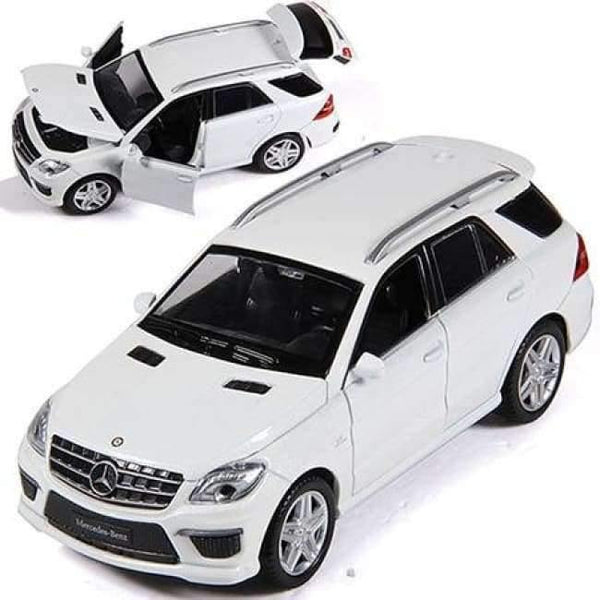 Planet Gates White 1:32 SUV ML63 Simulation Toy Car Model Alloy Pull Back Children Toys Genuine License Collection Gift Off-Road Vehicle KIDS TOY