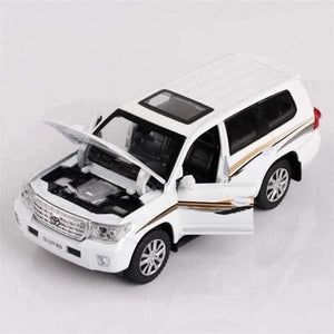 Planet Gates White 1:32 Toy Car TOYOTA LAND CRUISER Metal Toy Alloy Car Diecasts & Toy Vehicles Car Model Miniature Model Car Toys For Children