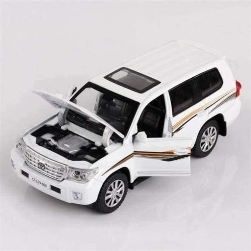 Planet Gates White 1:32 Toy Car TOYOTA LAND CRUISER Metal Toy Alloy Car Diecasts & Toy Vehicles Car Model Miniature Model Car Toys For Children