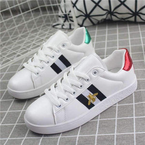 Planet Gates White 1 / 35 US4-11 Women Flats Embroidery Lace up Round Toe Casual Shoes Sneakers Fashion White Plus Size Oxfords