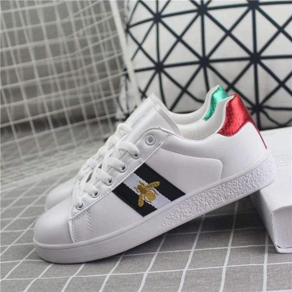 Planet Gates White 1 / 35 US4-11 Women Flats Embroidery Lace up Round Toe Casual Shoes Sneakers Fashion White Plus Size Oxfords